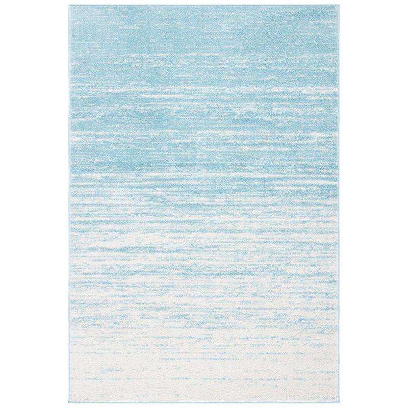 Adirondack ADR113 Machine Made Indoor Area Rug - Aqua/Ivory - 4'-5"x6'-5" - Safavieh