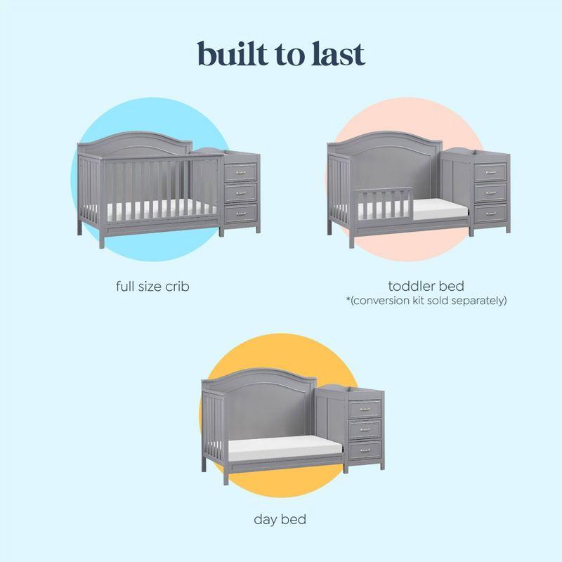 daVinci Charlie 4-in-1 Convertible Crib and Changer with Storage