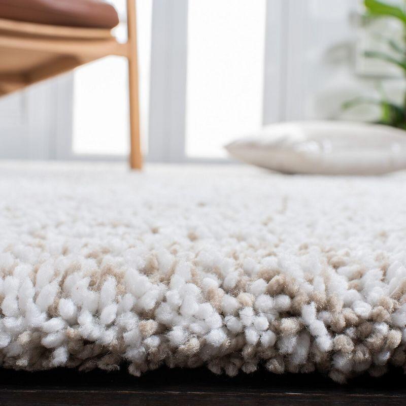 Ultimate Shag SGU211 Hand Tufted Indoor Area Rug - Sand/Ivory - 5'x8' - Safavieh.
