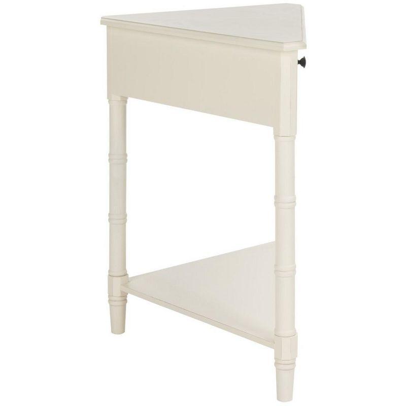 Gomez Corner Table - AMH5709C - Off-White - Safavieh Couture