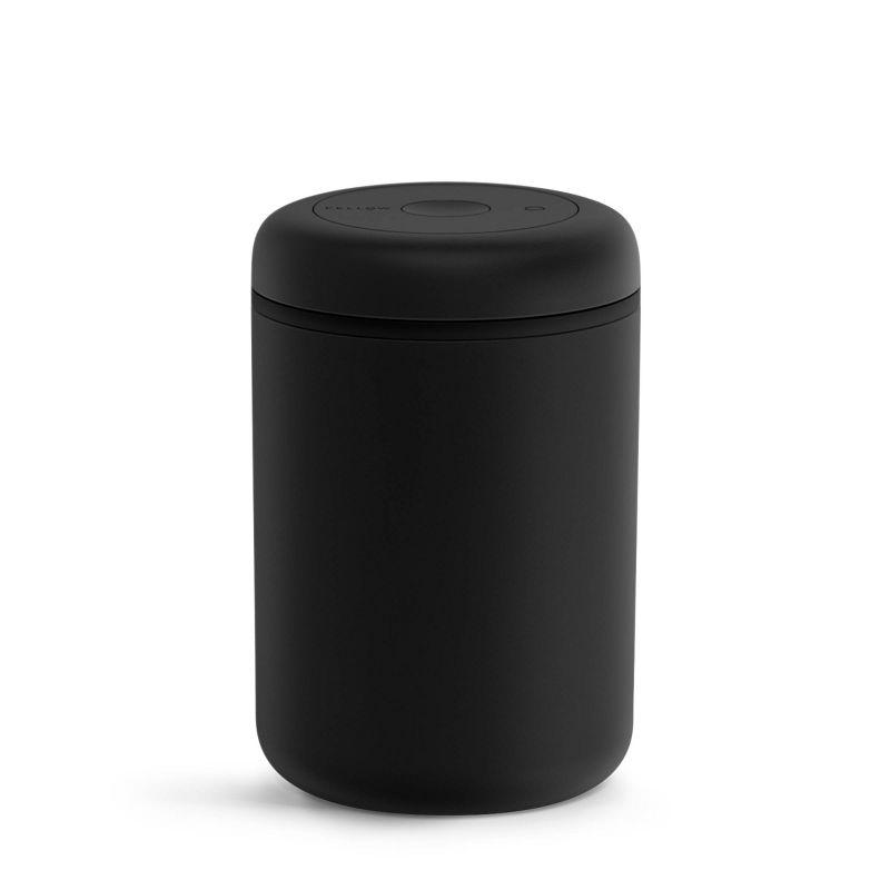 Matte Black Glass Vacuum Seal Food Storage Canister