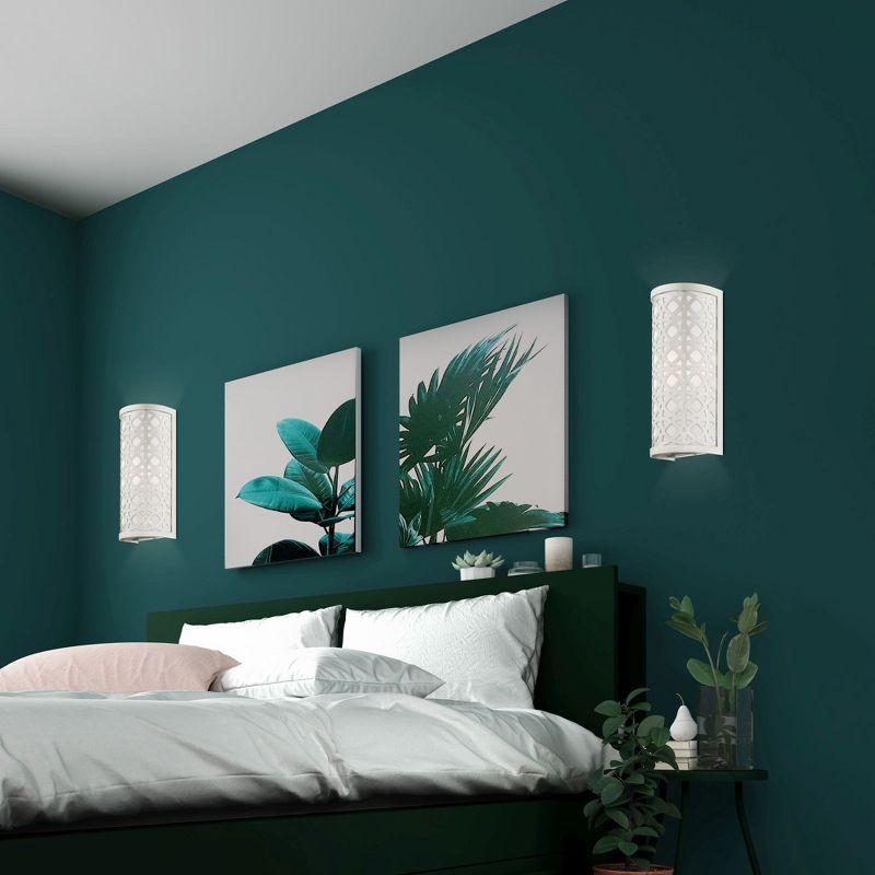 Livex Lighting Calinda 1 - Light Wall Light in  Brushed Nickel