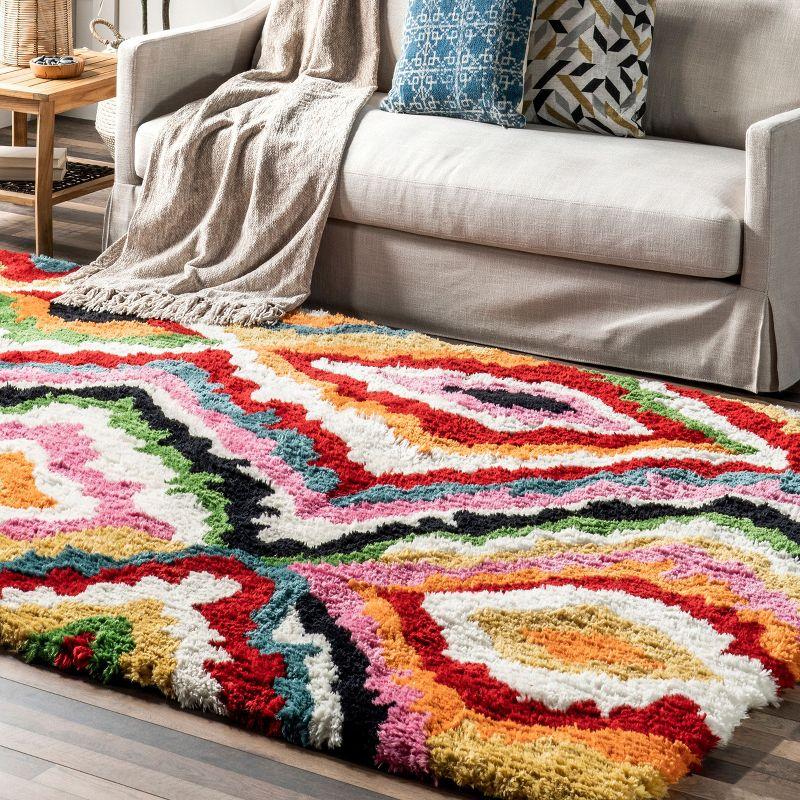 Nuloom Handmade Carnival Abbey Shaggy Indoor Area Rug