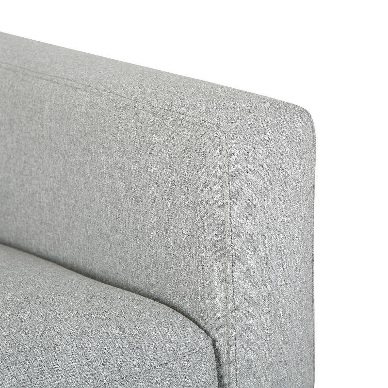 Wendy Arm Chair Polyester/Wood Black/Gray - LumiSource: Plush, Comfortable Reading & Living Room Seating