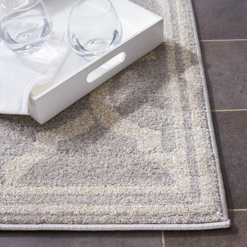 Amherst AMT415 Power Loomed Indoor Area Rug - Light Grey/Ivory - 8'x10' - Safavieh