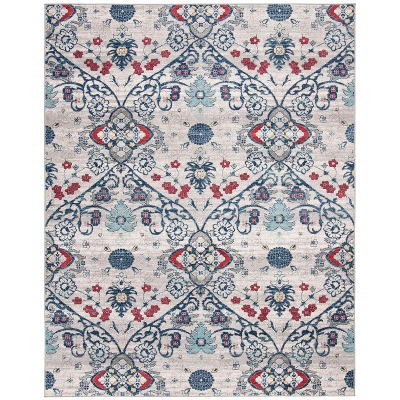 Brentwood BNT894 Power Loomed Area Rug - Navy/Grey - 8'9"x11'9" - Safavieh.