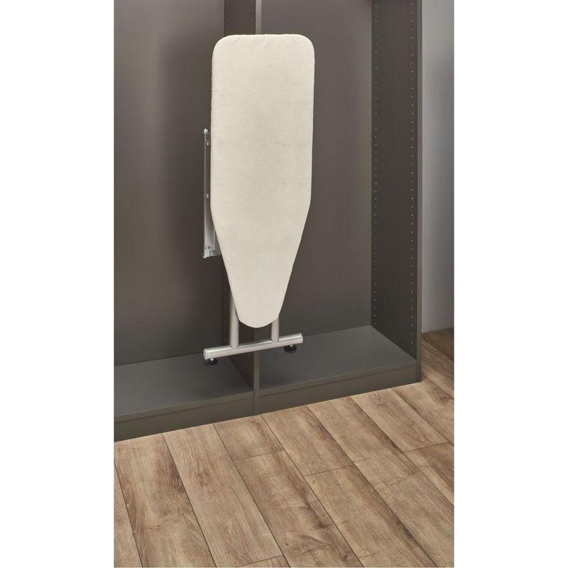 Rev-A-Shelf Sidelines Premiere Pop Up Ironing Board  for Custom Laundry/Closet Systems w/ Soft-Close, Metal Frame, & Adjustable Feet, CPUIBSL-14-SM-1