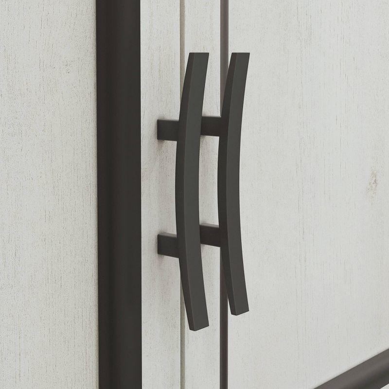 Sauder Carolina Grove TV Stand for TVs up to 39" Winter Oak: Adjustable Shelving, Enclosed Back, Metal Hardware