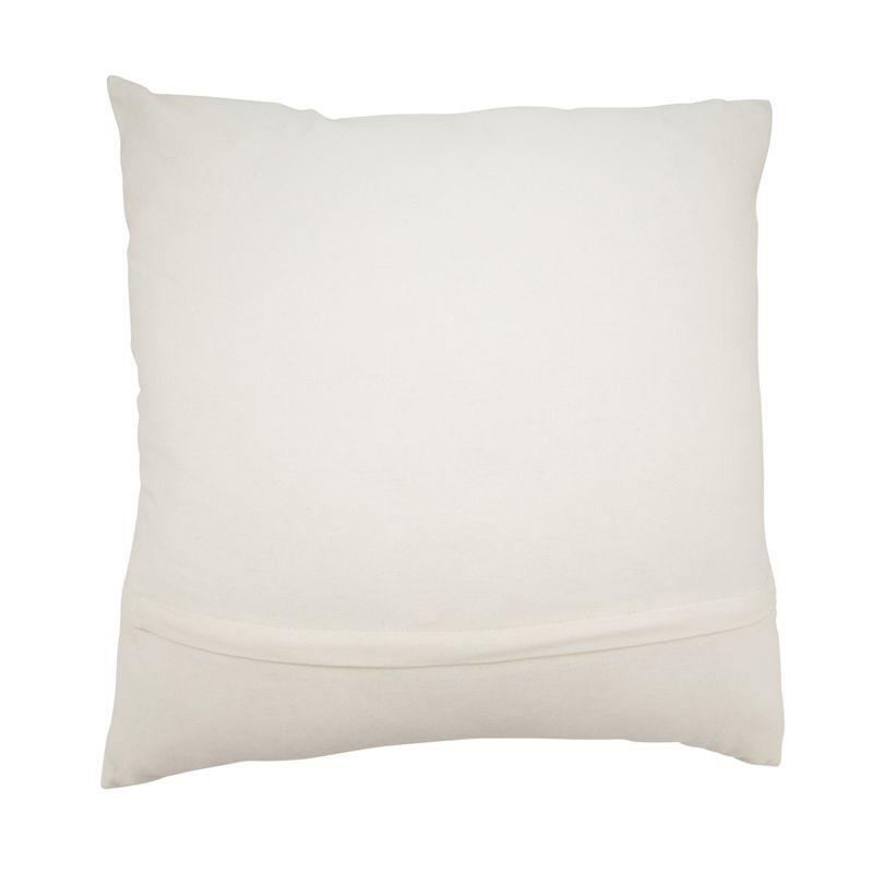 Saro Poseidon Collection No Pattern And Not Solid Color Cotton Throw Pillow