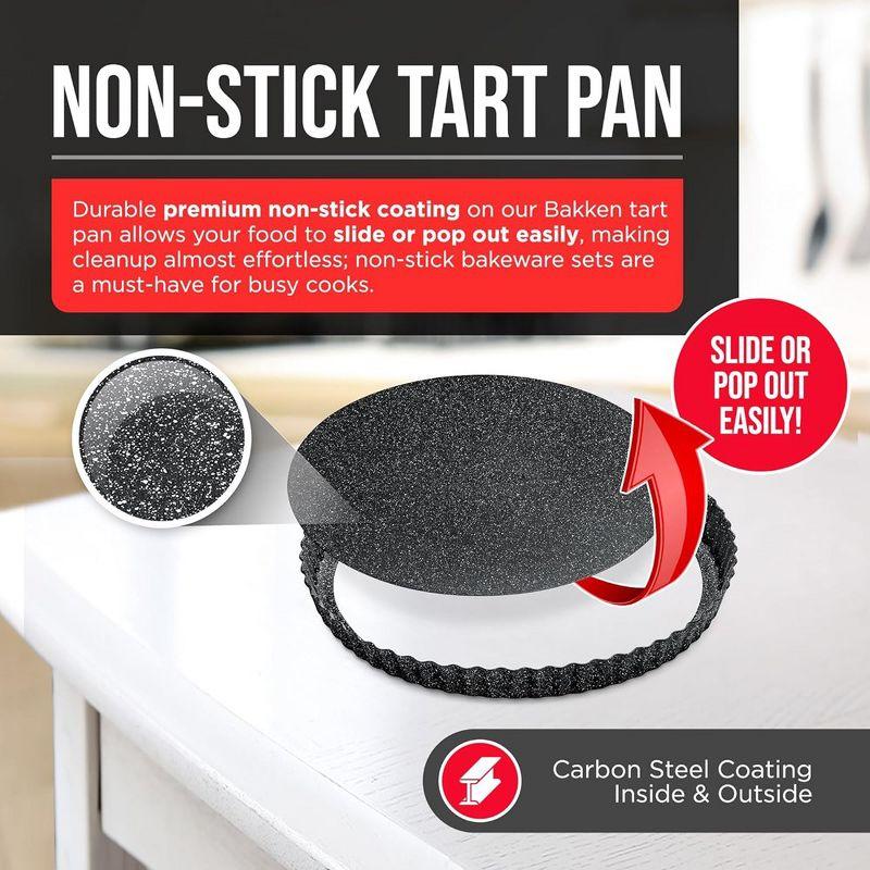 Bakken 11" Non-Stick Carbon Steel Tart Pan with Removable Bottom