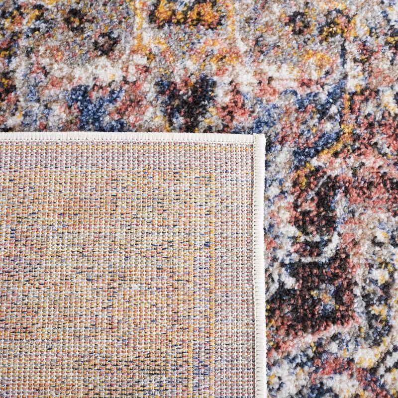 Astoria ASA402 Power Loomed Area Rug - Ivory/Blue Rust - 8'x10' - Safavieh.