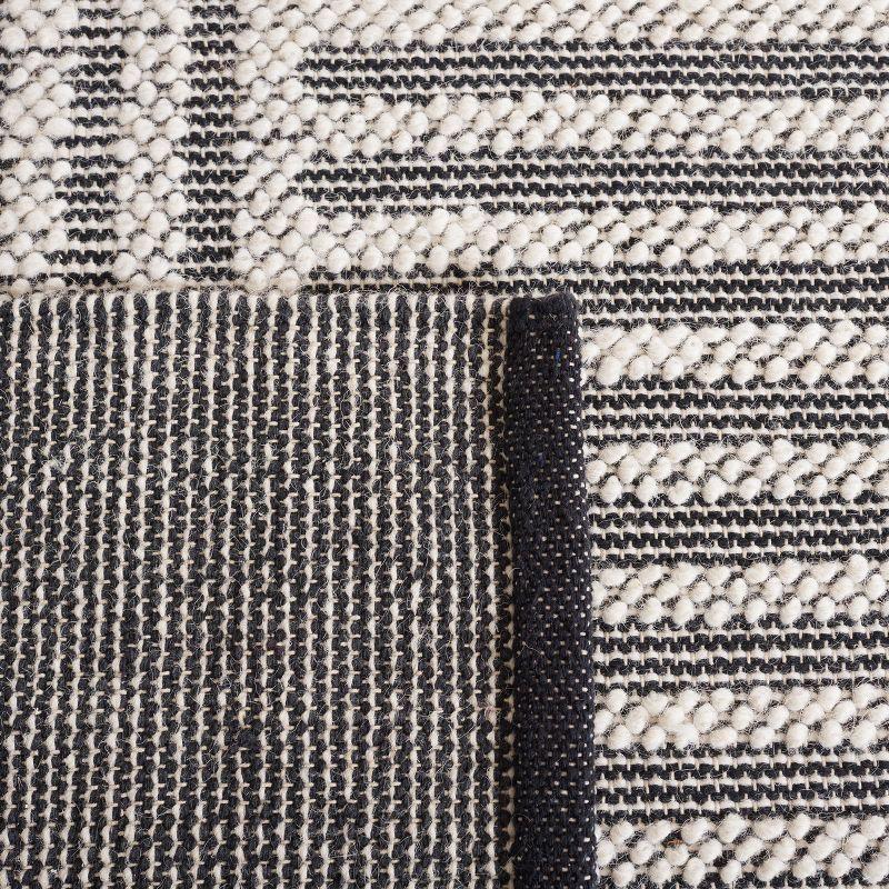 Natura NAT227 Hand Woven Indoor Area Rug - Ivory/Black - 5'x8' - Safavieh