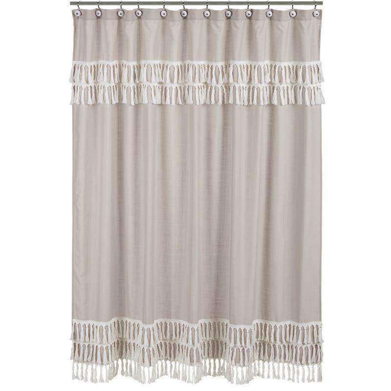 Sweet Jojo Designs Linen Single Shower Curtain