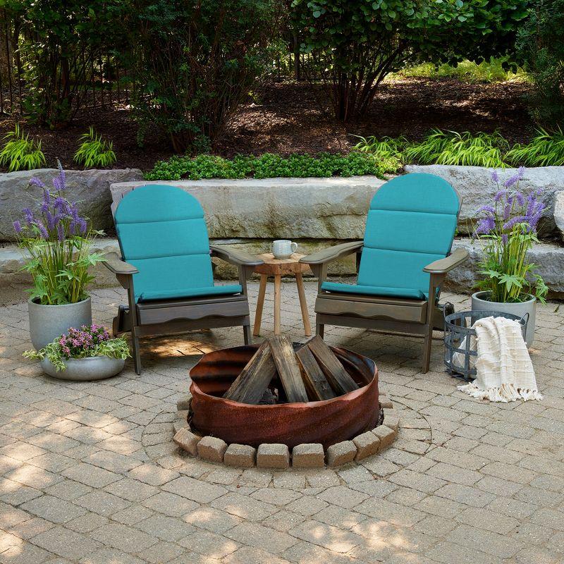 ARDEN Outdoor Foam Adirondack Cushion, Set of 2, 21.5 x 19, Water repellent, Fade Resistant, Foam Cushion for Adirondack Chairs 21.5 x 19