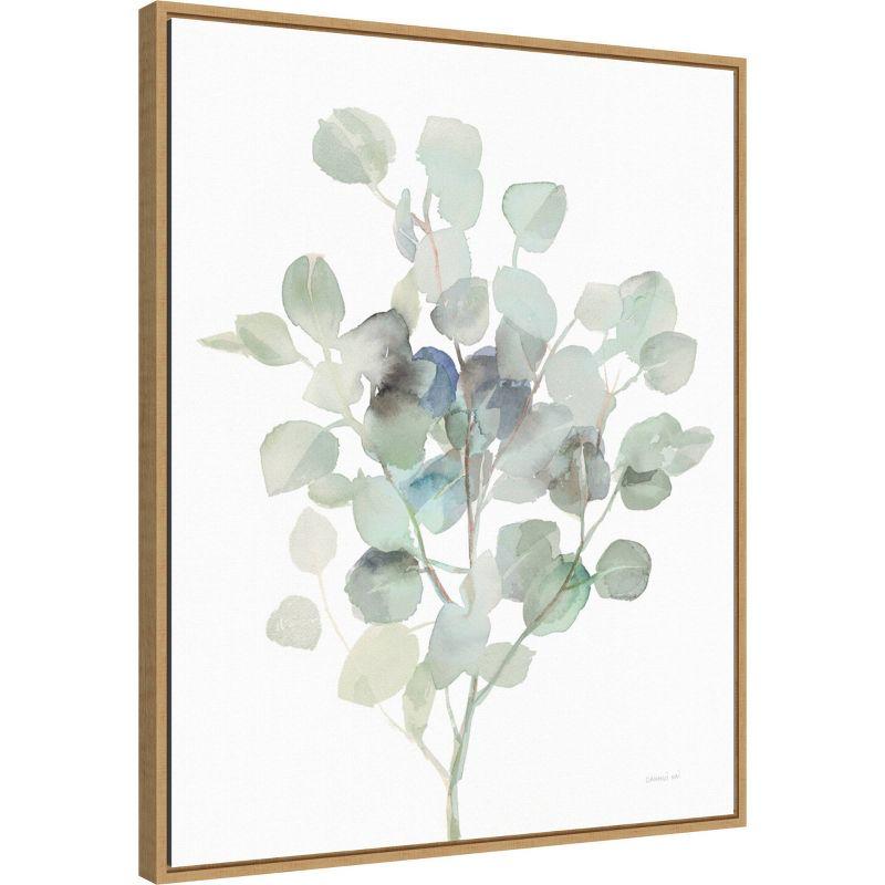 23" x 28" Eucalyptus III Cool by Danhui Nai: Large Framed Lithograph, Modern Decor - Amanti Art