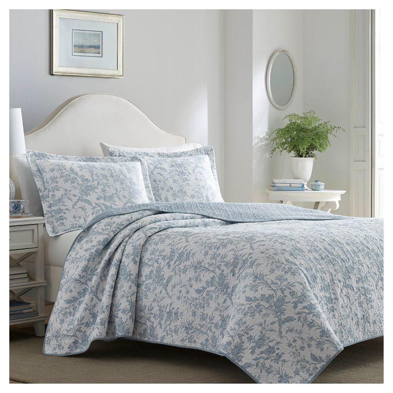 Laura Ashley Amberley Reversible Cotton Quilt Set