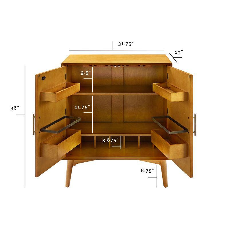 Landon Bar Cabinet Brown - Crosley