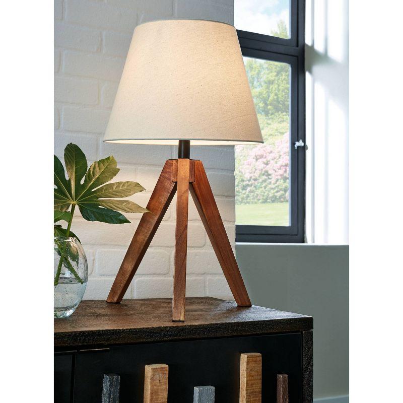 Hacı Solid Wood Tripod Lamp