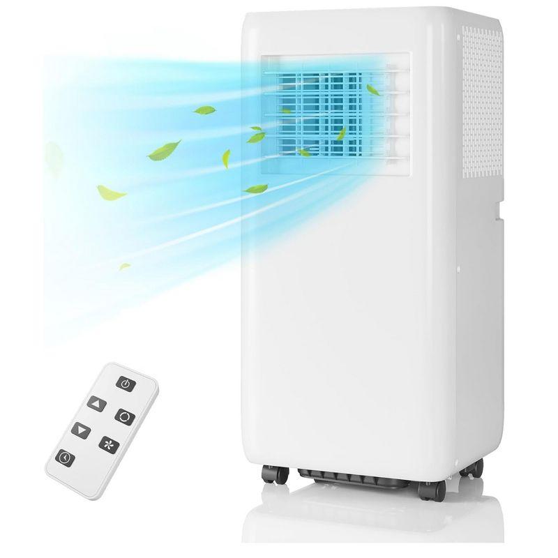 10000Btus Portable Air Conditioner 3-in-1 AC Unit With Dehumidifier and Fan Mode and Cooling, White