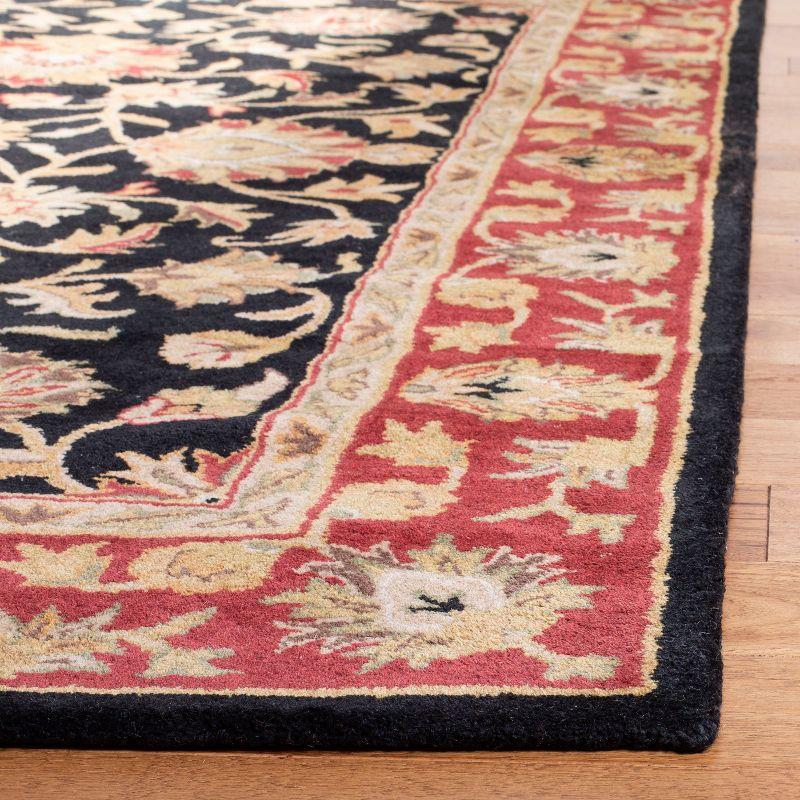 Heritage HG112 Handmade Runner Rug - 2'3"x8' - Black/Red - Safavieh