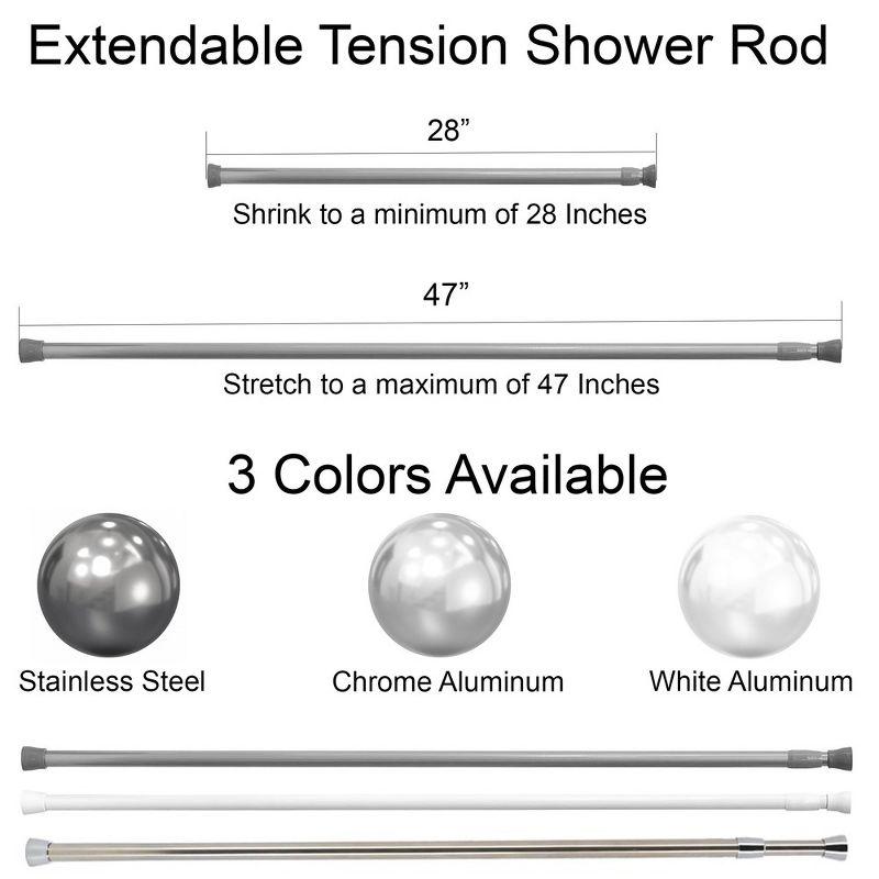 Straight Tension Shower Curtain Rod