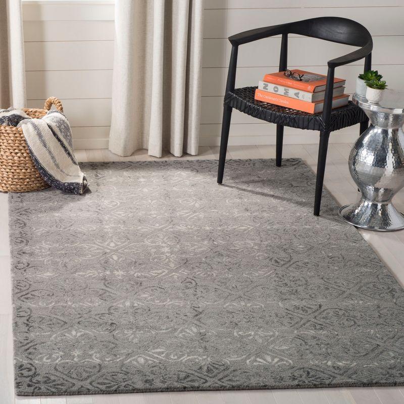 Handmade Dip Dye Luxe Gray Wool 8' x 10' Area Rug