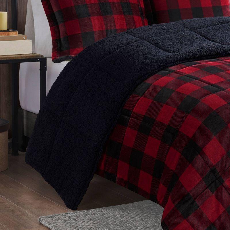 Woolrich Alton Plush to Sherpa Down Alternative Comforter Set