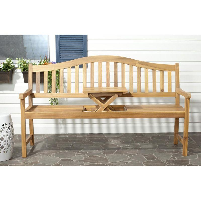 Mischa Bench - Outdoor - FOX6703 - Natural - Safavieh