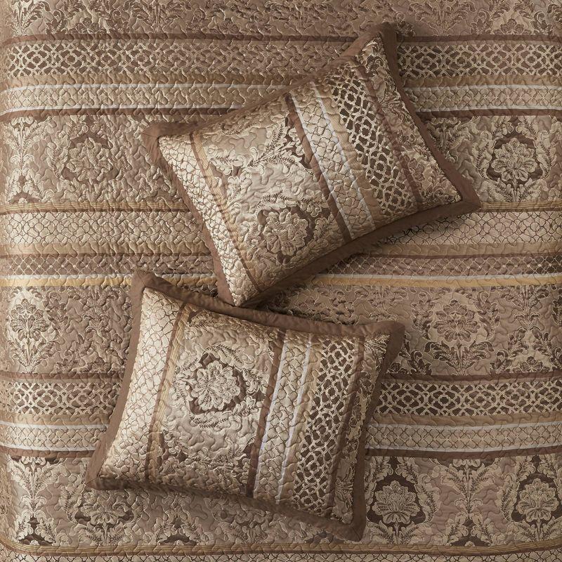 Bellagio 5 Piece Reversible Jacquared Coverlet Set