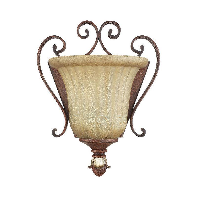 Livex Lighting Villa Verona 1 - Light Wall Light in  Verona Bronze/Aged Gold Leaf