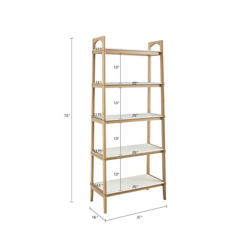 Parker 5-Shelf Ladder Bookcase