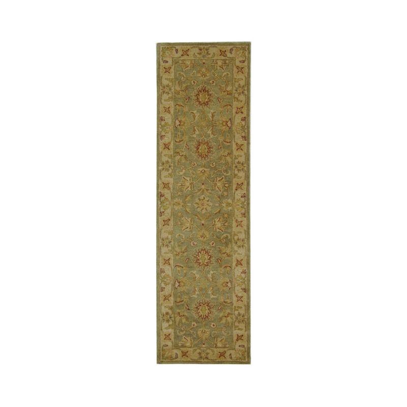 Ivory Hand-Tufted Wool Reversible Area Rug, 2'3" x 12'