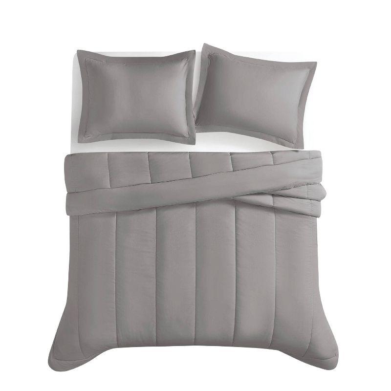Brooklyn Loom Brooklyn Loom Oversized Cotton Percale King 3 Piece Comforter Set
