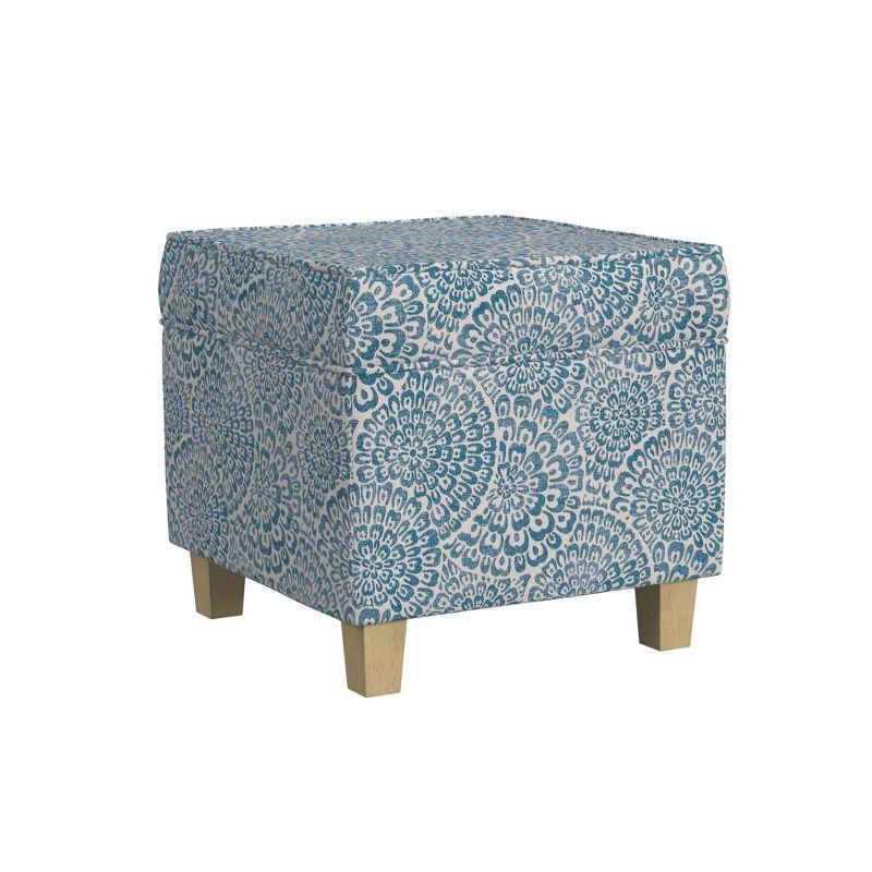 Cole Classics Square Storage Ottoman with Lift Off Top - HomePop