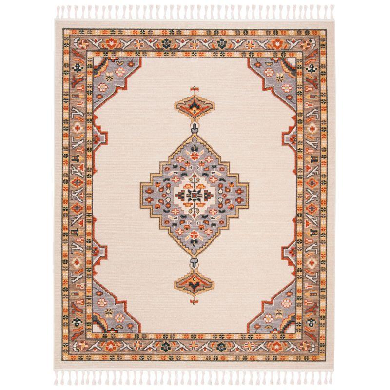 Farmhouse FMH830 Power Loomed Area Rug - Grey/Cream - 8' X 10' - Safavieh.