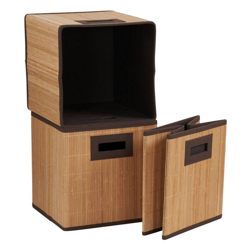 Household Essentials Bamboo Bin (Set of 3)