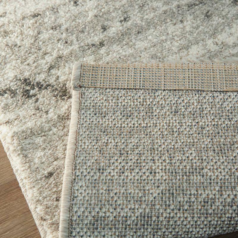 4'4"x6' Sienna Transitional Geometric Rug Gray - Balta Rugs: Venosa Area Rug, 4x6, Machine Made, Indoor Use
