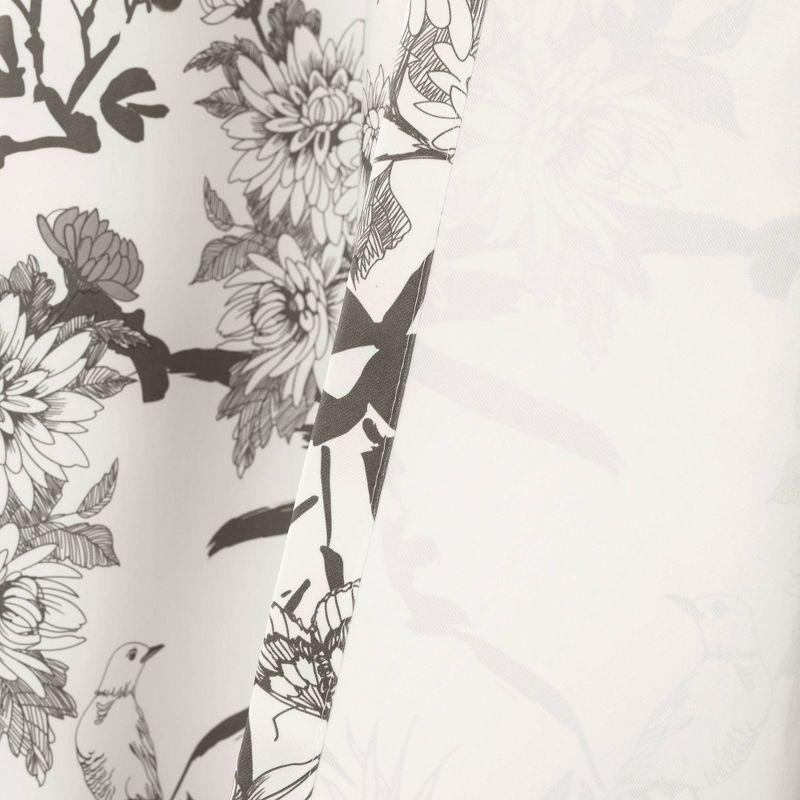 Botanical Garden Polyester Room Darkening Curtain Pair (Set of 2)