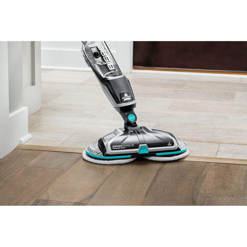 BISSELL SpinWave Cordless Hard Floor Spin Mop - 2315A: Lithium Ion Battery, Swivel Mop Head, 20 Min Run Time