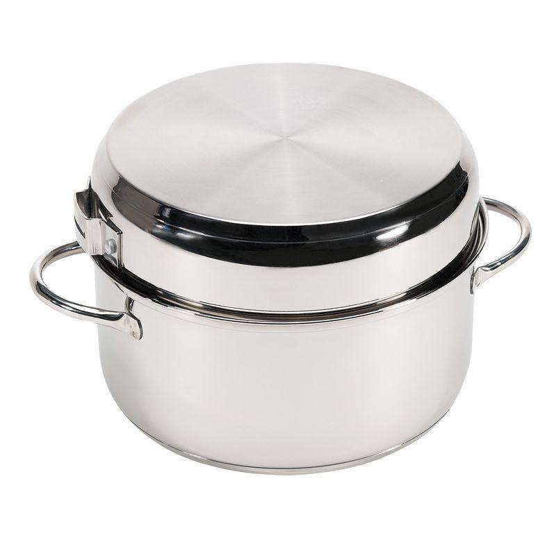 Polished Stainless Steel 7-Piece Stackable Cookware Set