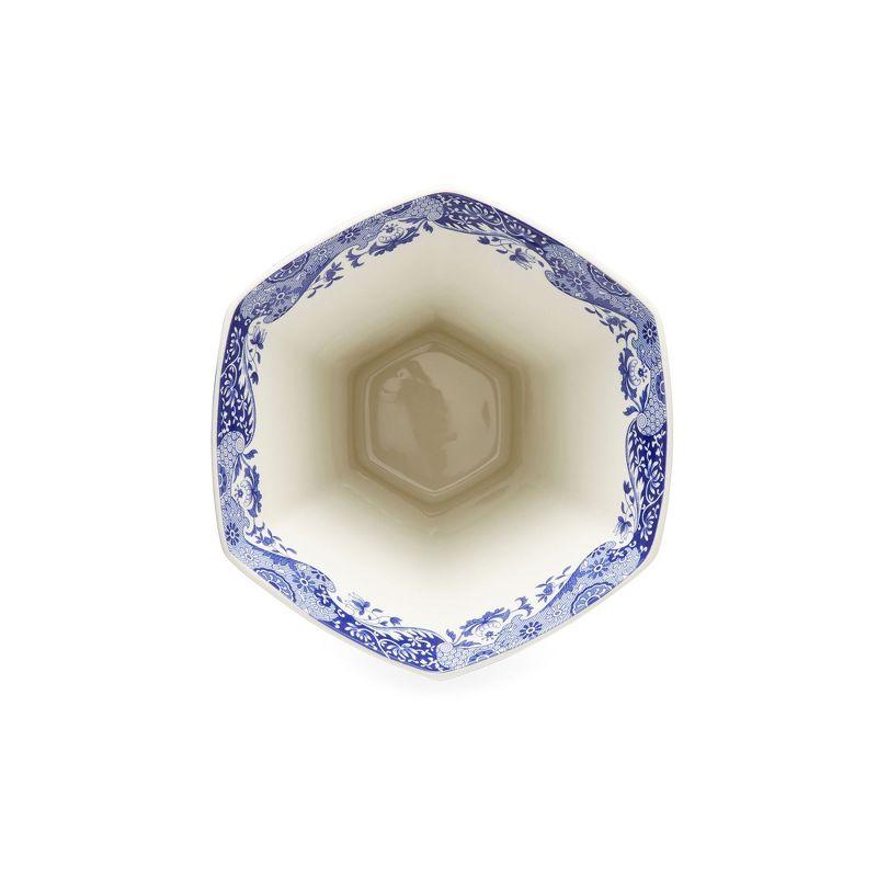 Spode Spode Blue Italian Hexagonal Vase 10.5"