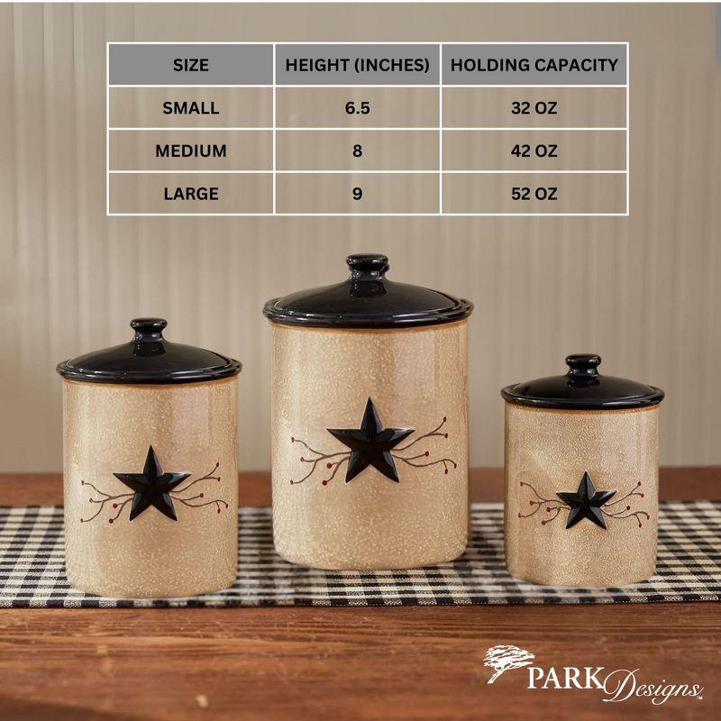 Park Designs Star Vine Canister Set of 3