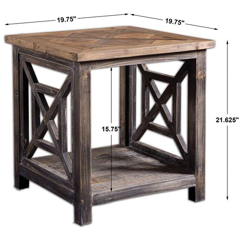 Uttermost Spiro Reclaimed Wood End Table