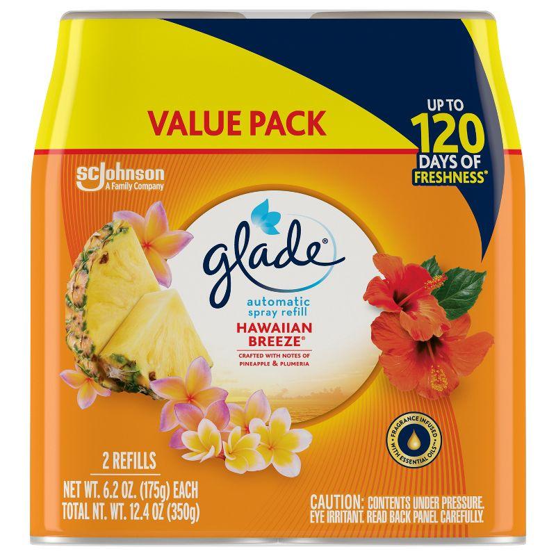 Glade Automatic Spray Air Freshener - Hawaiian Breeze - 12.4oz/2pk