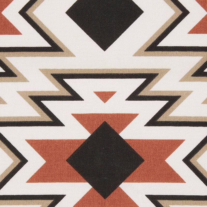 Geometric Cotton Reversible Pillow Cover
