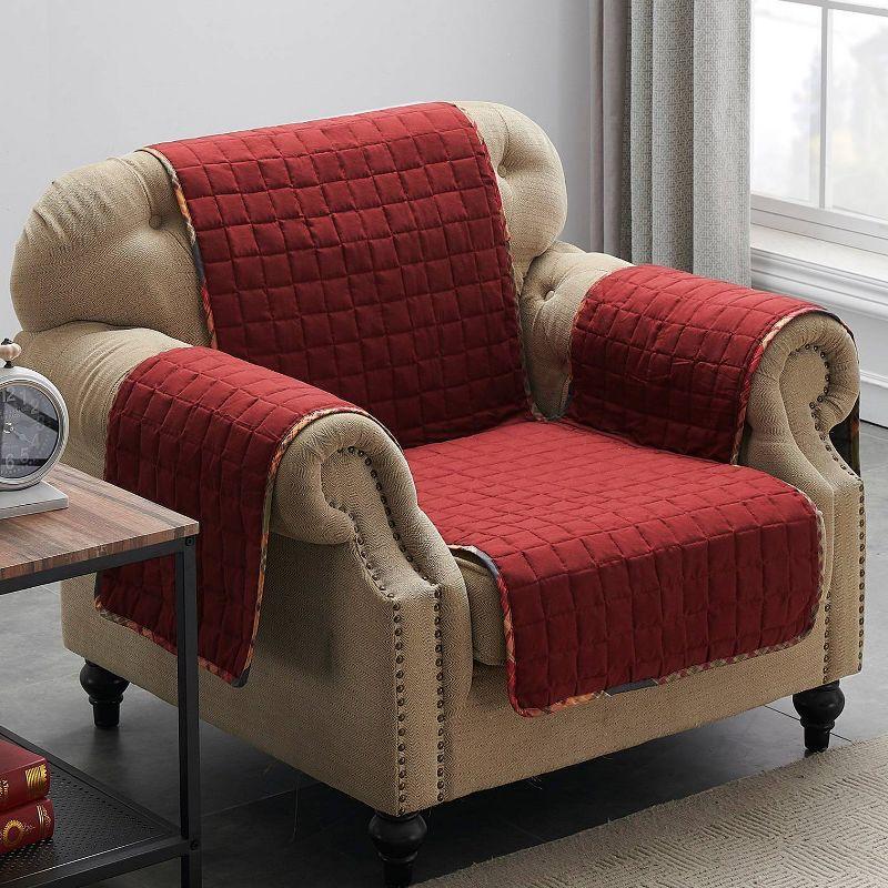 Gold Rush Reversible Armchair Slipcover