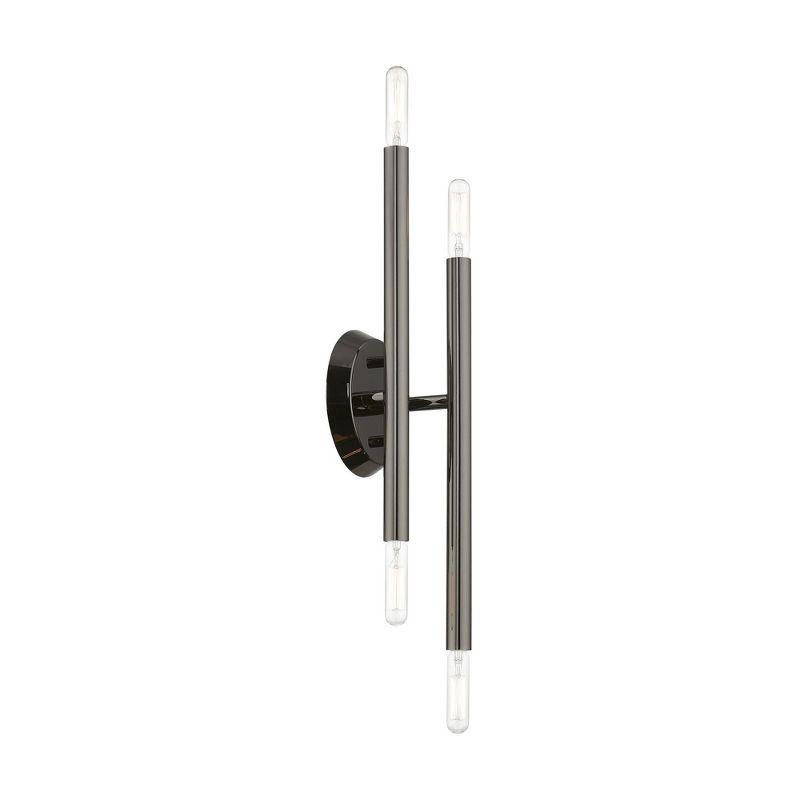 Livex Lighting Soho 4 - Light Wall Light in  Black Chrome