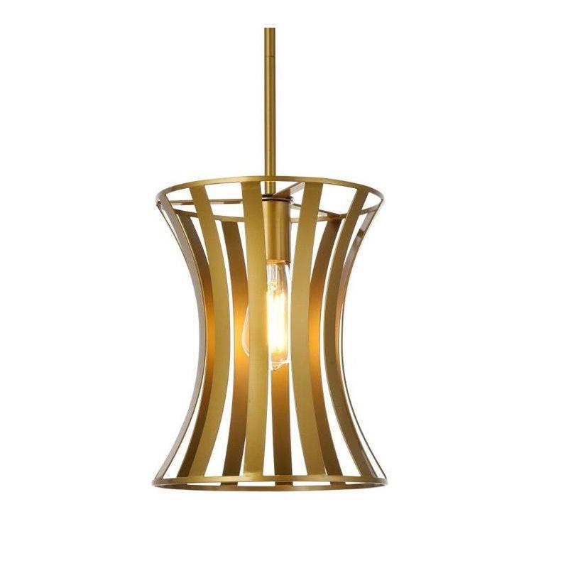 Elegant Lighting Lily 1 light pendant in brass