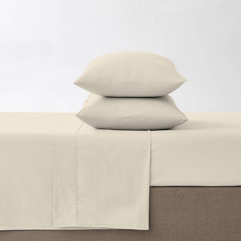 100% Cotton Lightweight Percale Weave Sheet Set