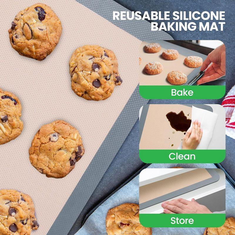 NutriChef NutriChef Non-Stick Silicone 2 Piece Baking Sheet Set (Set of 2)